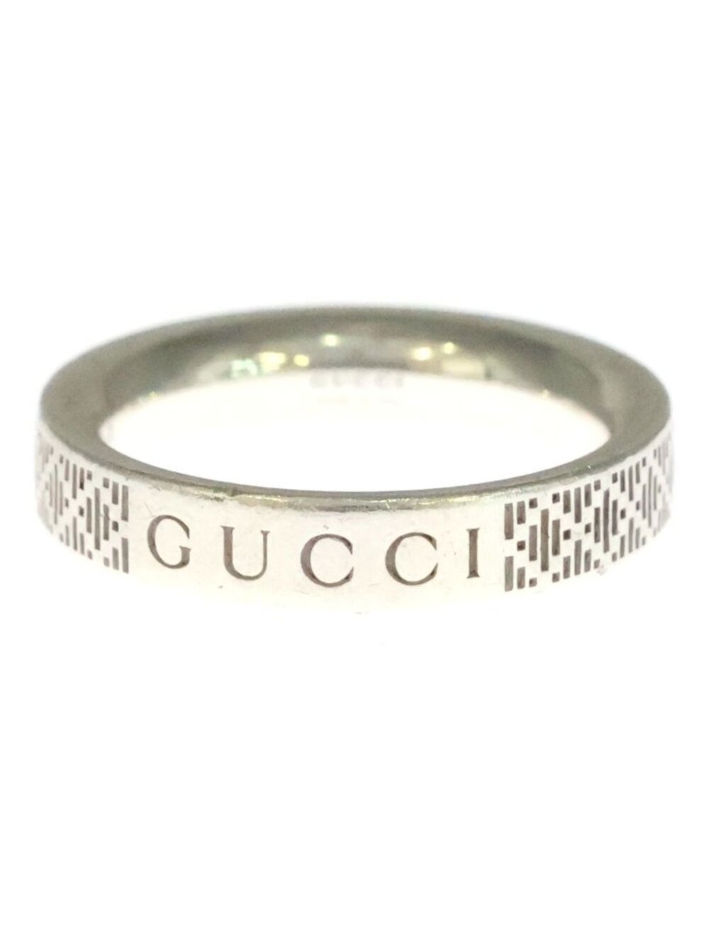 Gucci Diamante Logo Ring Silver
